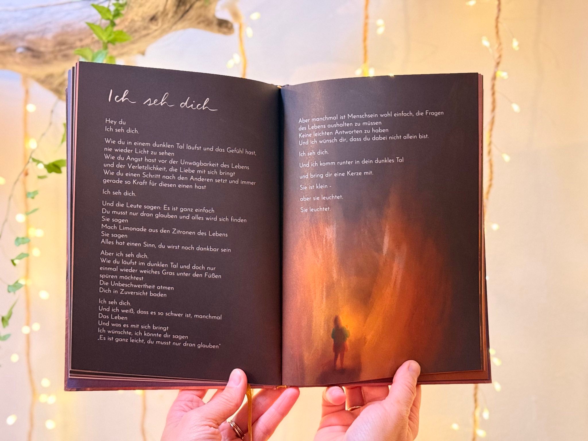 Buch „Hoffnung, die leuchtet" Neuauflage | Ein Buch mit 24 Geschichten und Illustrationen über Licht, Schatten und das Dazwischen.