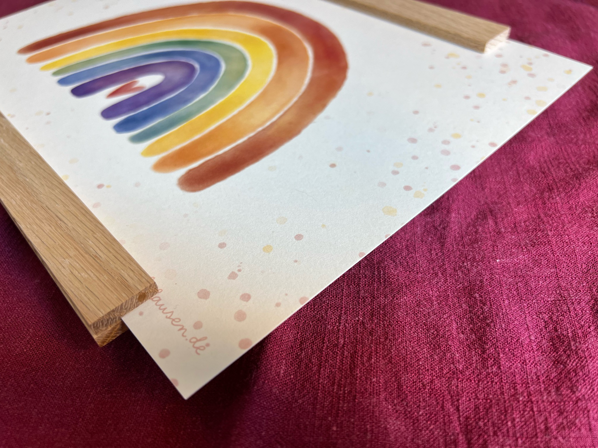 Posterleiste A4 aus Eichenholz