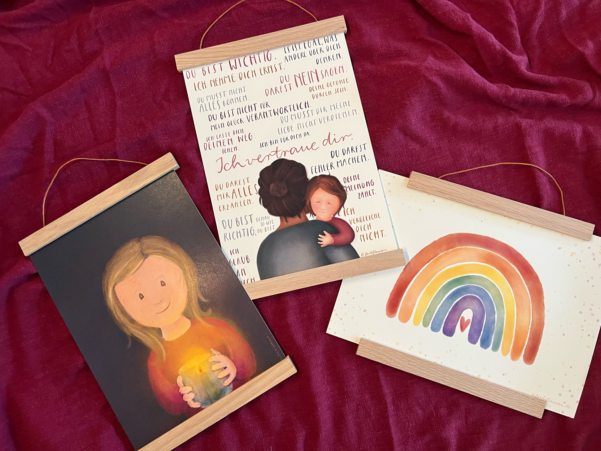 Posterleiste A4 aus Eichenholz