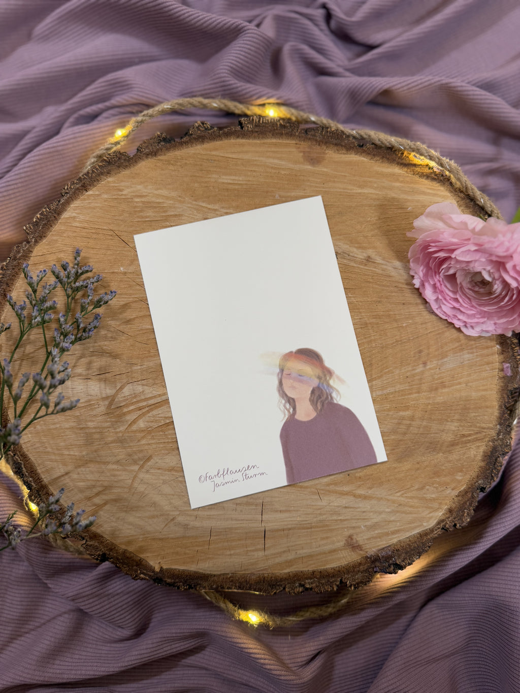 Postkarte „und gleichzeitig“ | Weil dort, wo sich Sonne und Regen treffen, etwas Wunderschönes entstehen kann…