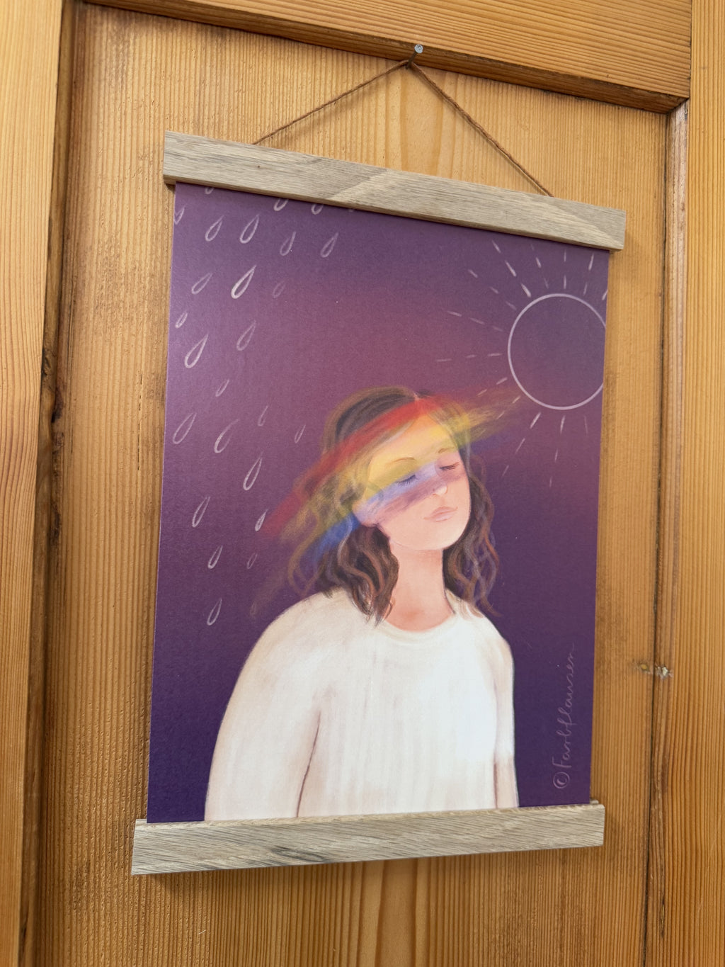 Kunstdruck „und gleichzeitig“ | Weil dort, wo sich Sonne und Regen treffen, etwas Wunderschönes entstehen kann…