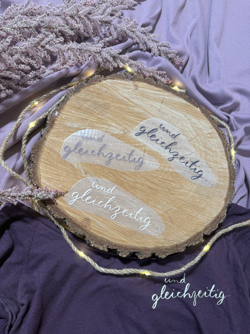 Bügelbild „und gleichzeitig“ | für Gleichzeitigkeit auf all deinen liebsten Kleidungsstücken