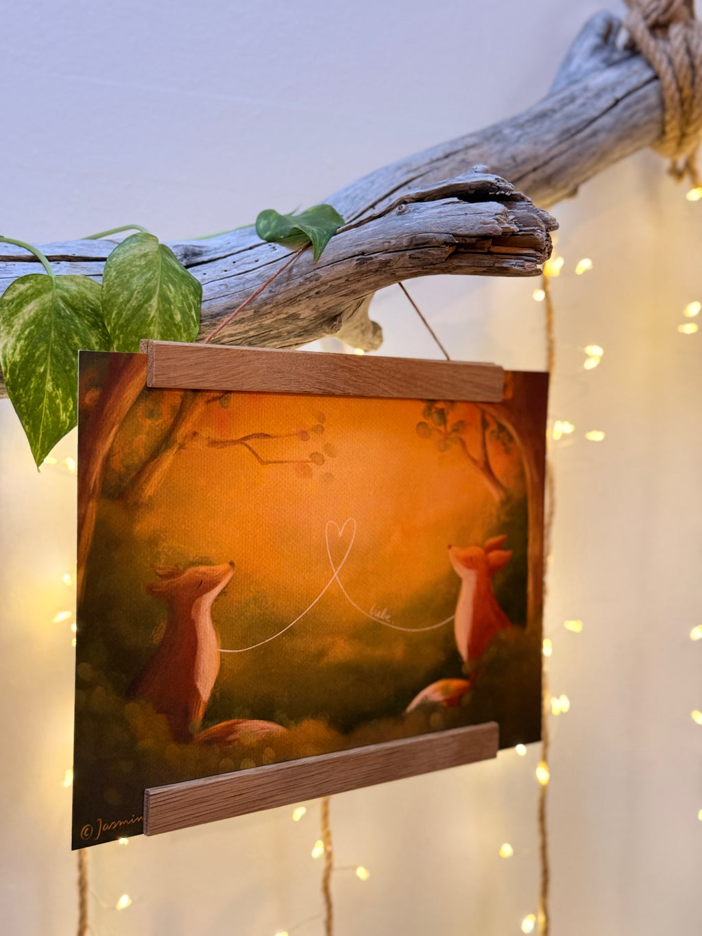 Kunstdruck „Liebe“ | Eine Illustration über Verbundenheit, Zuhausegefühl und tiefstem „Wie schön ist das mit uns“.