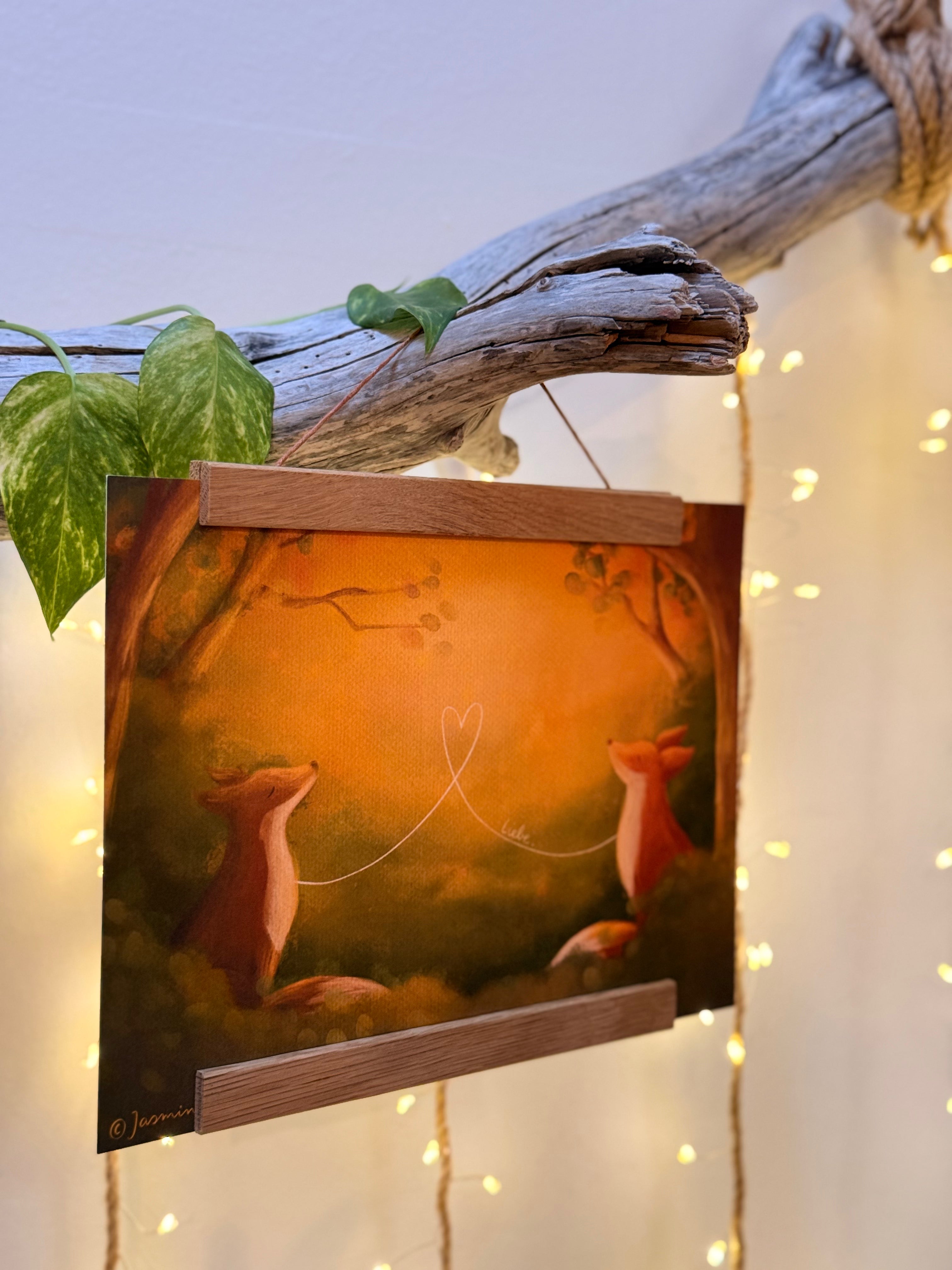 Kunstdruck „Liebe“ | Eine Illustration über Verbundenheit, Zuhausegefühl und tiefstem „Wie schön ist das mit uns“.