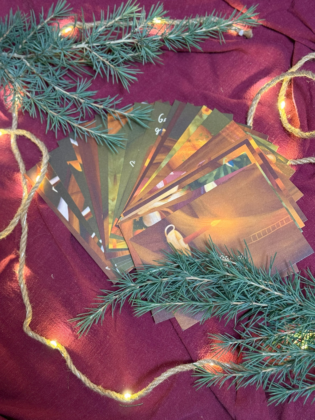 Adventskalender „Adventsflausen für dich“ | Eine zauberhafte Box mit 24 stärkenden Motiven und Sätzen, die gemeinsam ein großes Bild ergeben