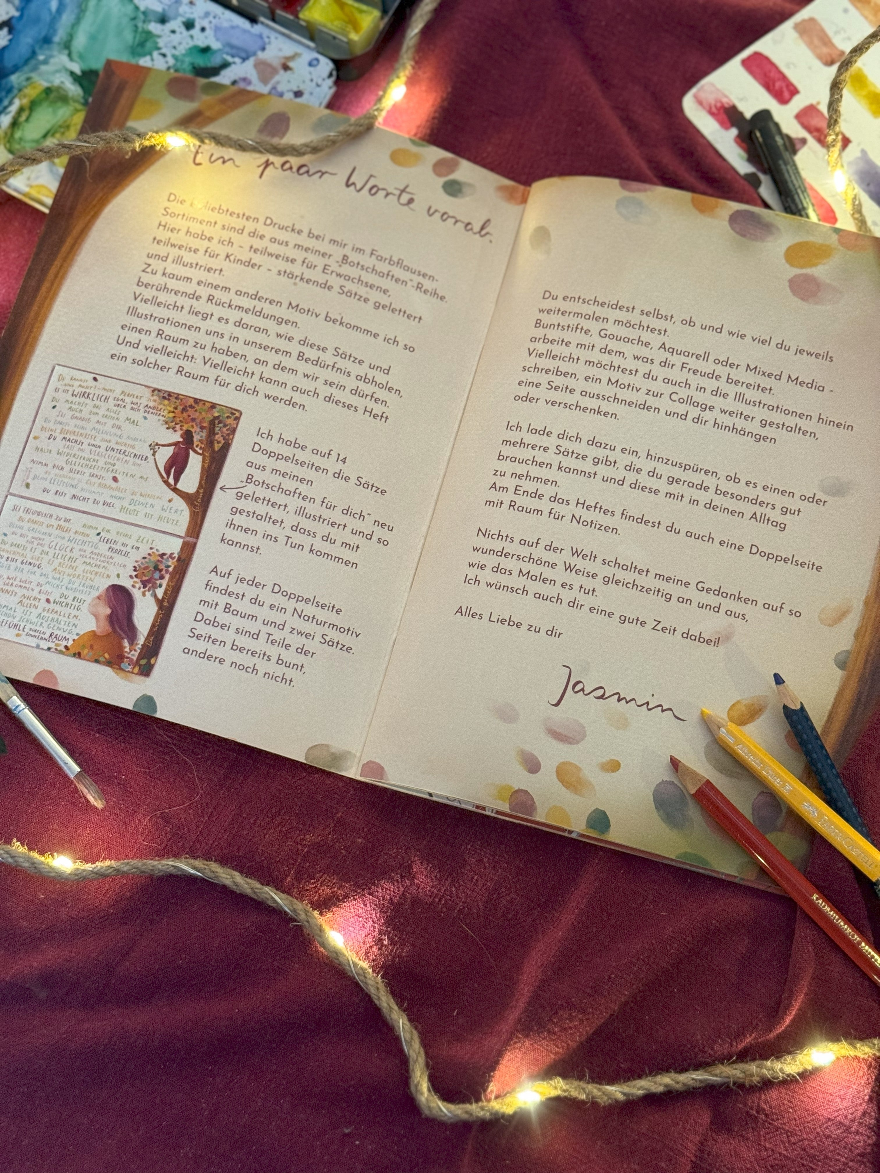 Malbuch „Botschaften für dich“ | 28 Botschaften für dich zum weitermalen, weiterdenken, weiterfühlen.