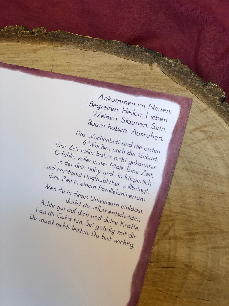 Wochenbett: A5 Illustrationsdruck | für Eltern, Hebammen, Doulas und alle, die neuen Familien etwas Gutes tun möchten. Baby, Schwangerschaft