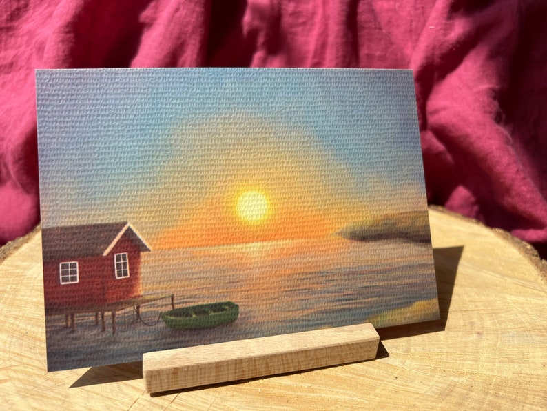 Postkarte "Meeressehnsucht" | eine Illustration, die Wellenrauschen, Ruhe und Schönheit schenken möchte - dir selbst oder anderen.