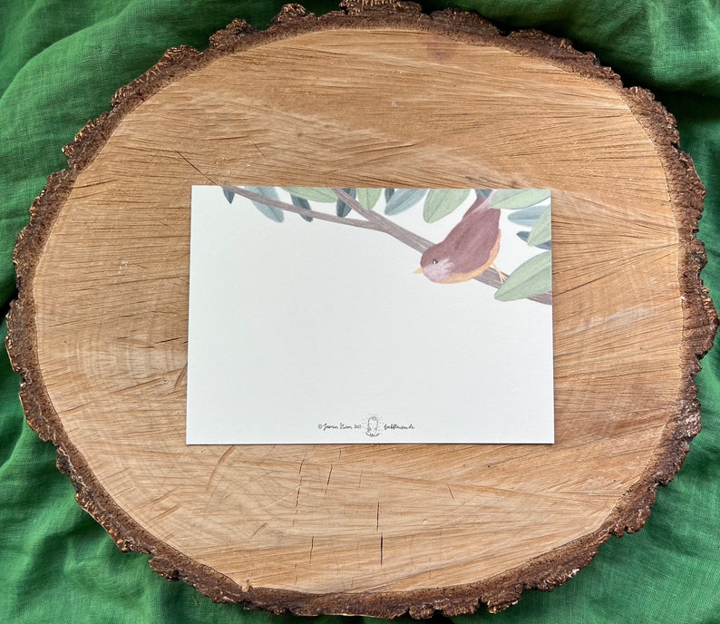 Postkarte „Zwitschergrüße“ | Drei Vögel im Baum mit Text „Alles Liebe“ - für Geburtstag, Gratulation oder einfach so!