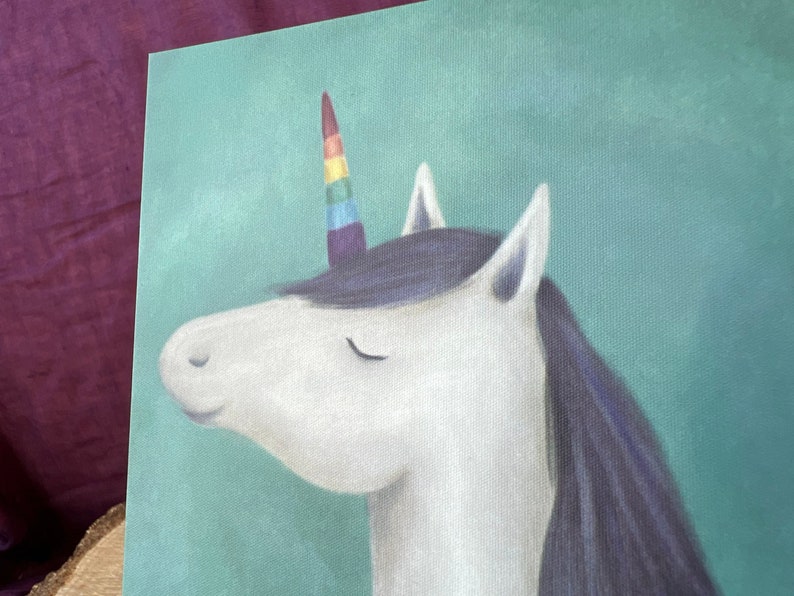 Postkarte „Du bist einmalig!“ | Ein Einhorn für Kinder, Erwachsene und alle, die hören sollen, dass sie einmalig sind.