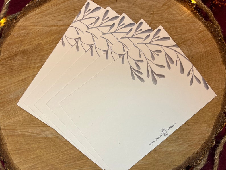 Set aus 5 Weihnachtskarten „es weihnachtet sehr“ | Mistelzweig Handlettering Postkarte Illustration Advent Geschenk Weihnachten Dekoration