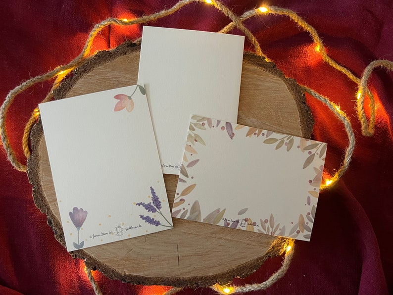 Kartenset „Komplimente“ | 3 liebevoll illustrierte Post-/bzw. Klappkarten mit wertschätzenden Worten für liebe Menschen.