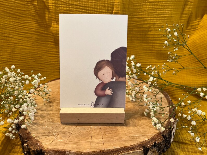 Postkarte "Botschaften für Kinder" | eine Postkarte mit 17 liebevollen Sätzen und einer warmen Illustration. Für alle, die mit Kindern zu tun haben.