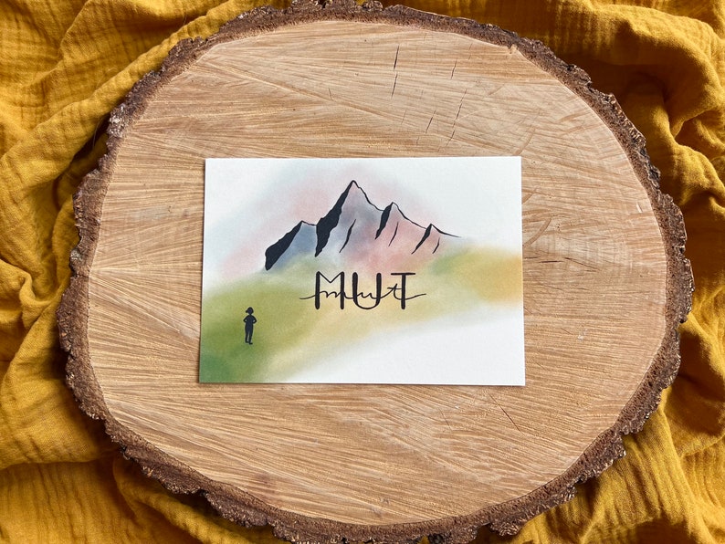 Postkarte „Mut“ | ein Motiv für alle, die Mut brauchen.