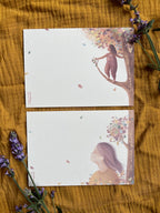 Postkartenset "Botschaften für Dich 1+2" | zwei Postkarten mit 31 liebevollen Sätzen und einer warmen Illustration. Ein Herzensmotiv!