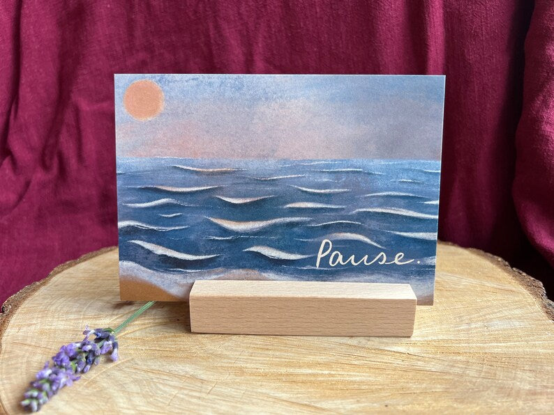 Postkarte „Pause am Meer“ | Eine Illustration für deine Auszeit am Strand.