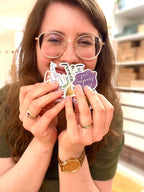 Sticker „Regenbogen“ | Ein hochwertiger holographischer Sticker mit Regenbogeneffekt - zur Personalisierung von Handy, Fahrrad, Laptop usw.