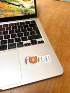 Sticker „Fokus“ | Ein Sticker für alle, denen das mit der Konzentration manchmal schwer fällt - zur Personalisierung von Handy und co.