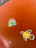 Sticker „Regenbogen“ | Ein hochwertiger holographischer Sticker mit Regenbogeneffekt - zur Personalisierung von Handy, Fahrrad, Laptop usw.