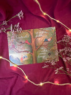 Kunstdruck "Baumbotschaften 2" | Ein liebevoll illustriertes Affirmationsmotiv mit warmen Farben, vielen Details und stärkenden Gedanken.