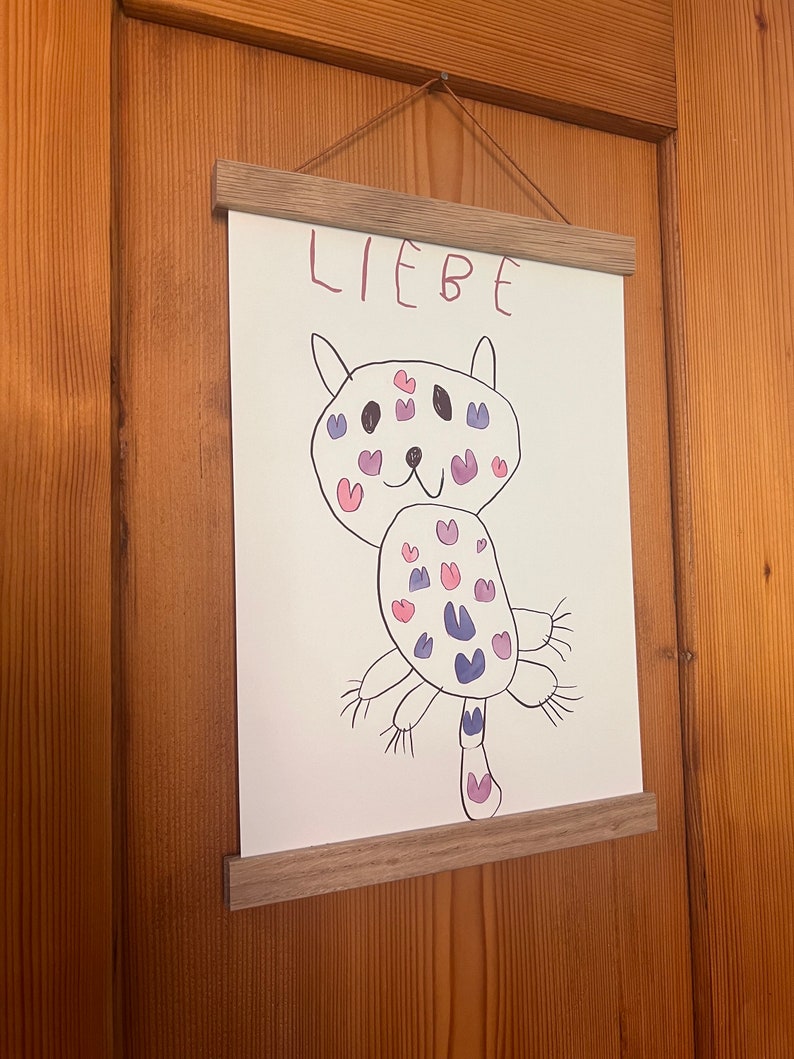 Kunstdruck "Miniliebe by Miniflause" | Ein Kunstdruck mit mit einer Katze und sehr viel Liebe