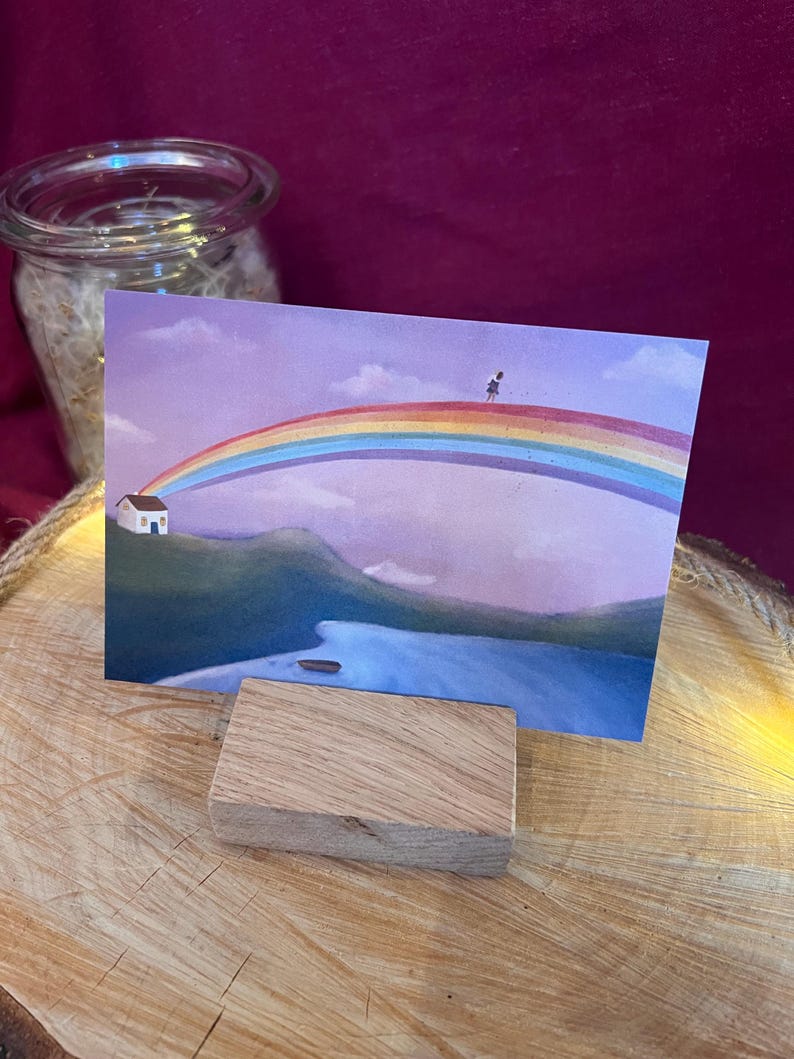 Postkarte „ich trag dich weiter“ | Eine ermutigende Illustration über die, die uns weitertragen.