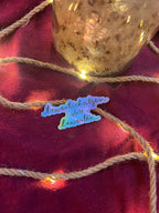 Sticker „bewertschätzen statt bewerten“ | Hochwertiger holographischer Sticker mit Regenbogeneffekt - zur Personalisierung von Handy, ...