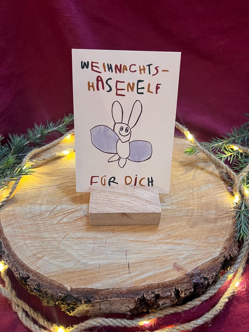 Postkarte „Hasenelf“ by Miniflause