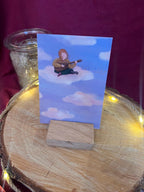 Postkarte „Wolkenort“ | Eine Illustration mit warmweichen Wohlfühlmotiv.