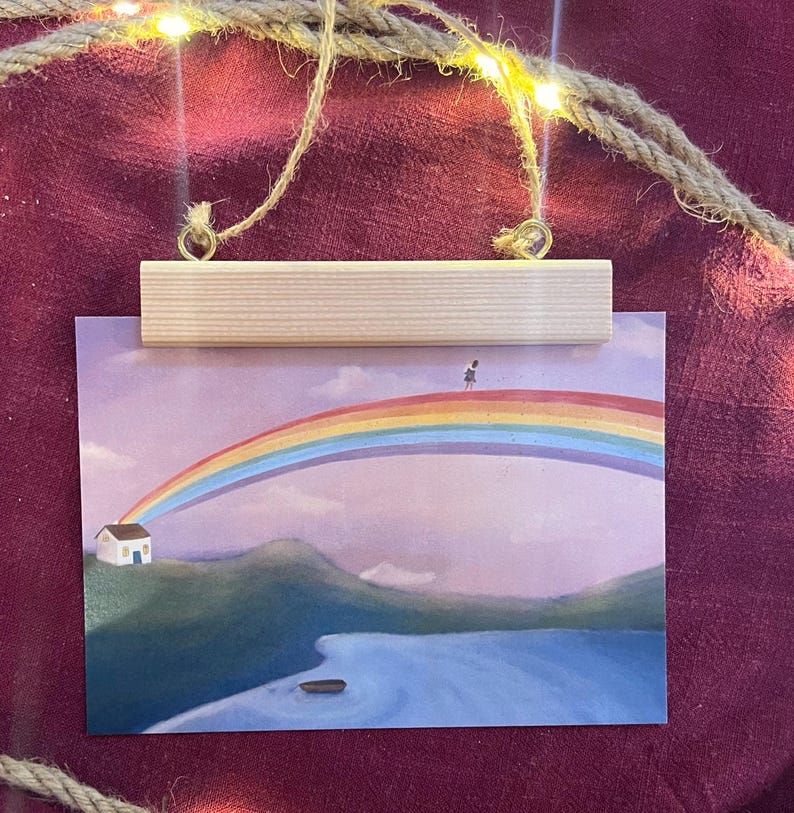 Postkarte „ich trag dich weiter“ | Eine ermutigende Illustration über die, die uns weitertragen.