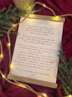 Kunstdruck „Ich wünsch dir Hoffnung für diese Welt“ | Ein Kunstdruck mit wunderschönen Wünschen zum Weihnachtsfest und für alle anderen Tage.