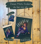 Sticker „Frieden mit mir selbst“ | Ein hochwertiger Sticker über die zarte Hoffnung - zur Personalisierung von Handy, Fahrrad und co.