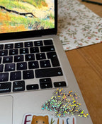 Sticker „Nicht meine Aufgabe“ | Ein hochwertiger Sticker mit Glitzereffekt zur Personalisierung von Handy, Fahrrad, Laptop und co.