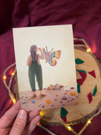 Postkarte „Scherbenhaufen | Mosaik | Es darf Neues werden | Am richtigen Platz“ Ein Motiv für alle, die es fühlen.