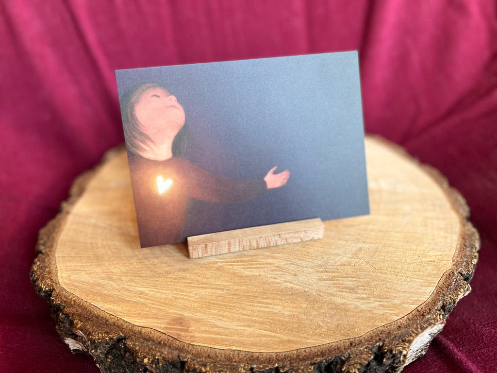 Postkarte "Das Gute ist stärker als das Böse" | Hoffnung, Liebe, Licht, Glaube, Krieg, Mut. Affirmation, Geschenk, Kunstdruck