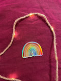 Sticker „Regenbogen“ | Ein hochwertiger holographischer Sticker mit Regenbogeneffekt - zur Personalisierung von Handy, Fahrrad, Laptop usw.