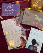 Box „Kunst für dich“ Affirmationen | Eine Schachtel mit 4 Postkarten und 4 Stickern - als Geschenkset oder für dich selbst.